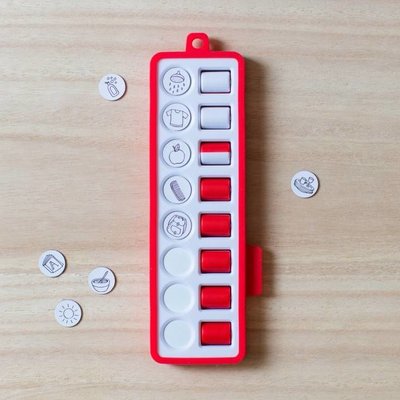 Gezinnig Checkpad rood
