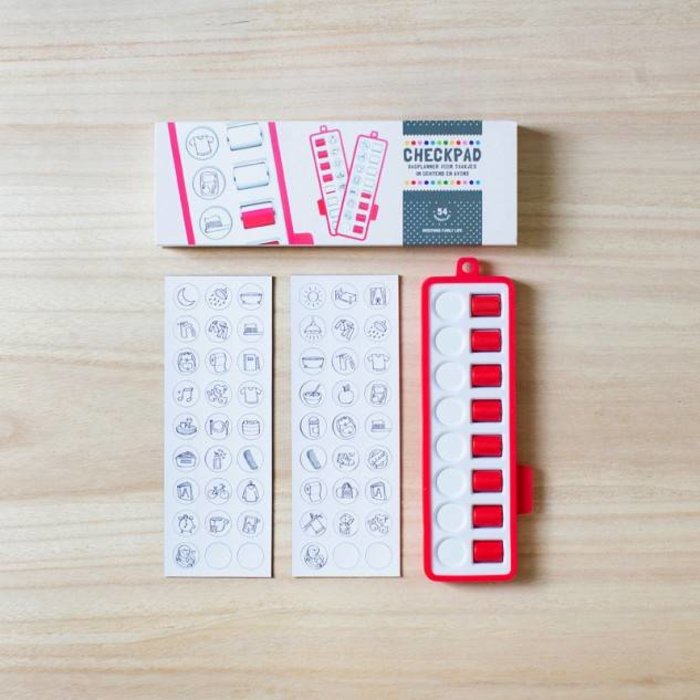 Gezinnig Checkpad rood