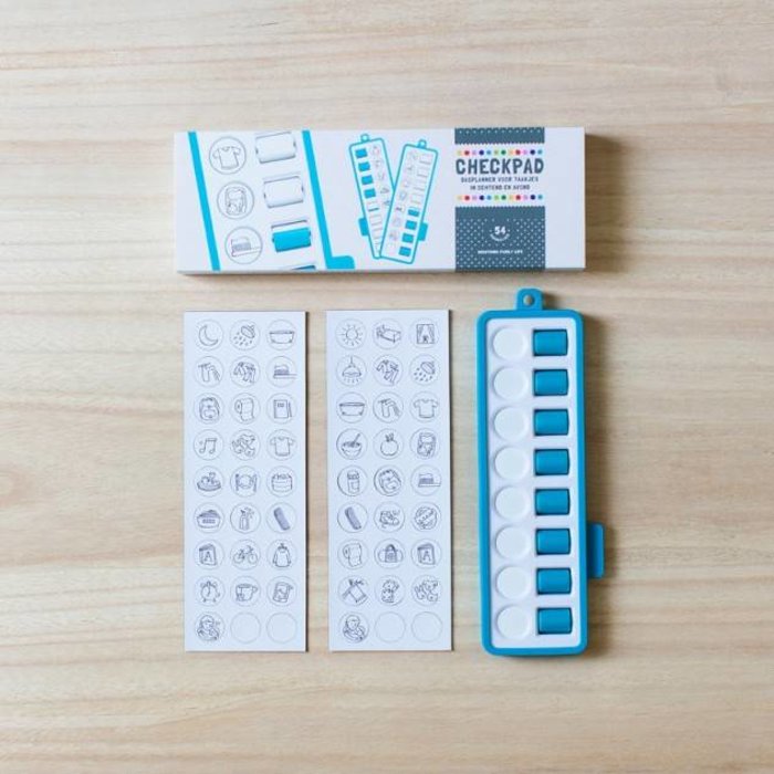 Gezinnig Checkpad blauw