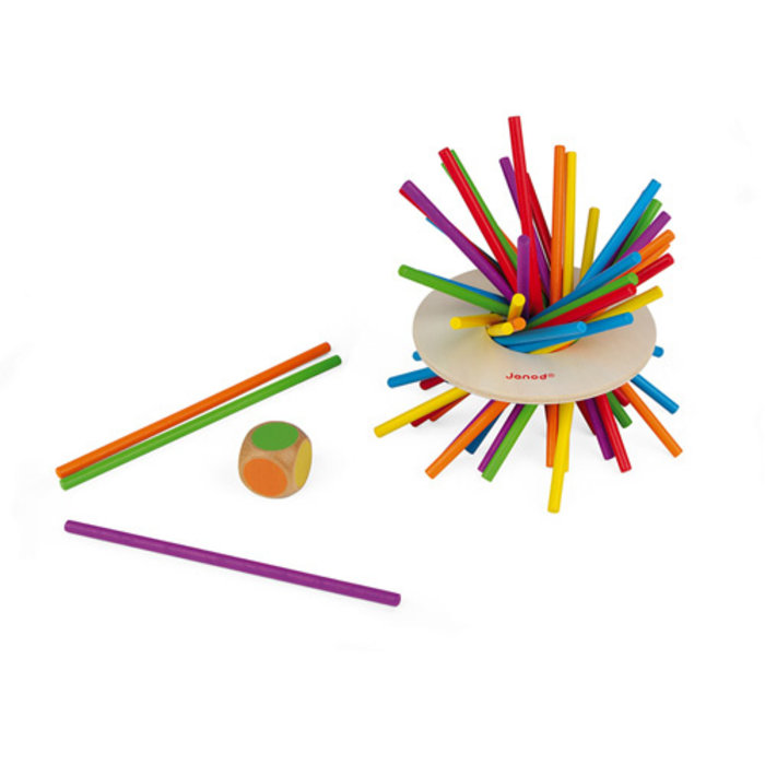 Janod Crazy Sticks (Stokjes) - Behendigheidsspel - Houten speelgoed - 3-8 jaar