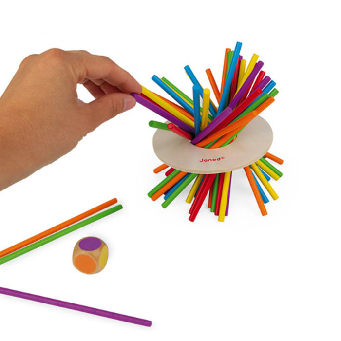 Janod Crazy Sticks (Stokjes) - Behendigheidsspel - Houten speelgoed - 3-8 jaar
