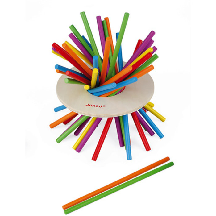 Janod Crazy Sticks (Stokjes) - Behendigheidsspel - Houten speelgoed - 3-8 jaar