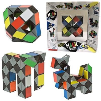 Magic puzzel 3D - Multi Color 48-delen, op voorraad Educatief Speelgoed