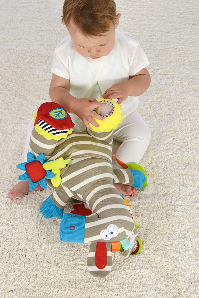 Dolce Toys Zebra Zeddy - activiteitenknuffel