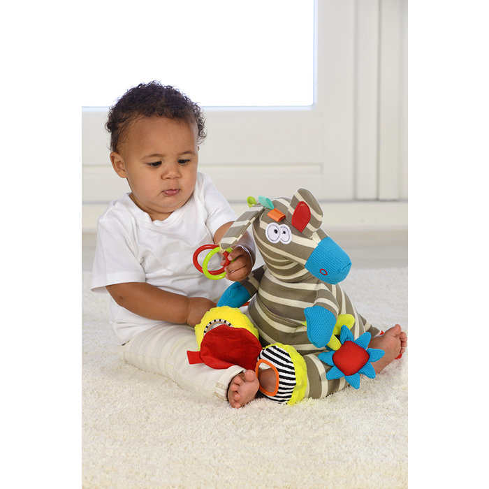 Dolce Toys Zebra Zeddy - activiteitenknuffel