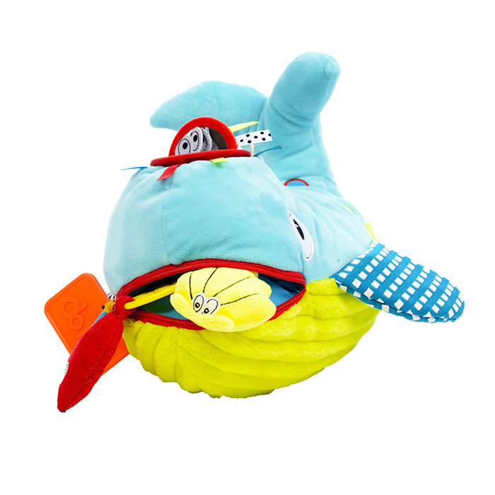 Dolce Toys Walvis Wallie - activiteitenknuffel