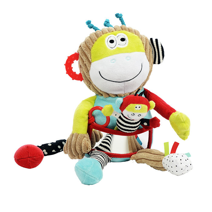Dolce Toys Aap Charlie - activiteitenknuffel