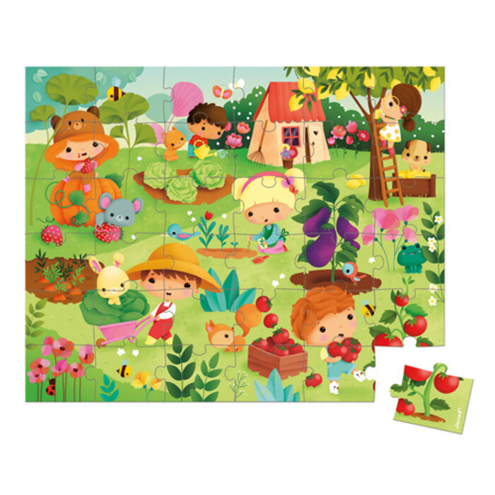 Janod Puzzel - tuin (36 stukjes)