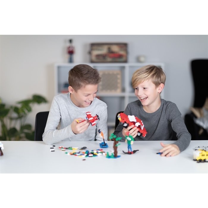 Plus-Plus Mini Basic - learn to build - 600 stuks + 2 grondplaten