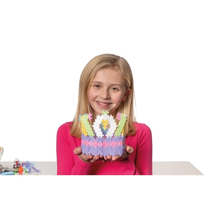 Plus-Plus Mini Pastel - learn to build - 600 stuks + 2 grondplaten