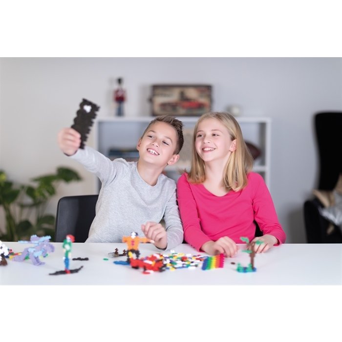Plus-Plus Mini Pastel - learn to build - 600 stuks + 2 grondplaten