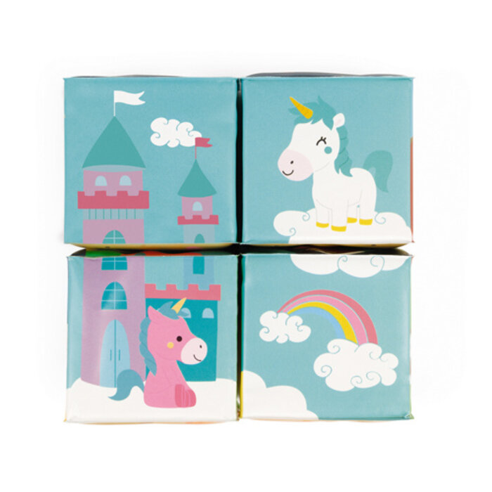 Janod Badspeelgoed - 4 bad kubussen