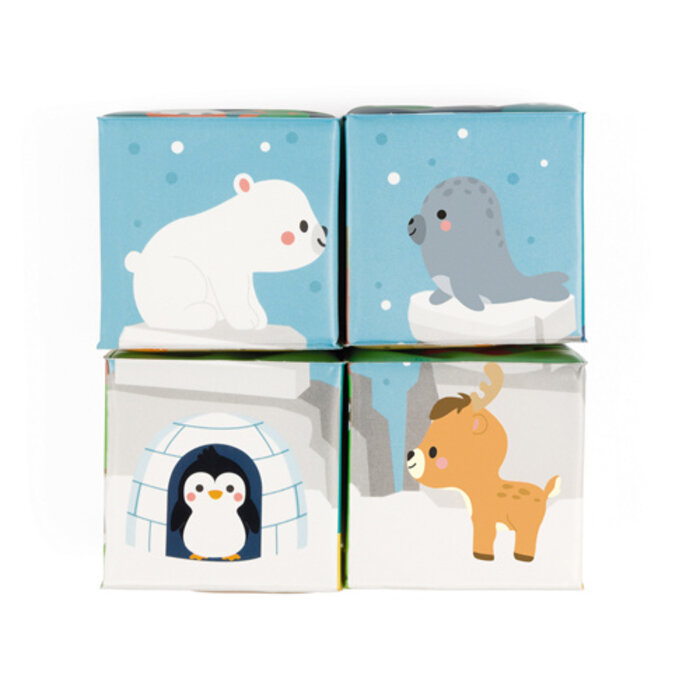 Janod Badspeelgoed - 4 bad kubussen