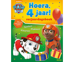 Deltas - Paw Patrol Verjaardagsboek - Paw Patrol Hoera, 4 jaar