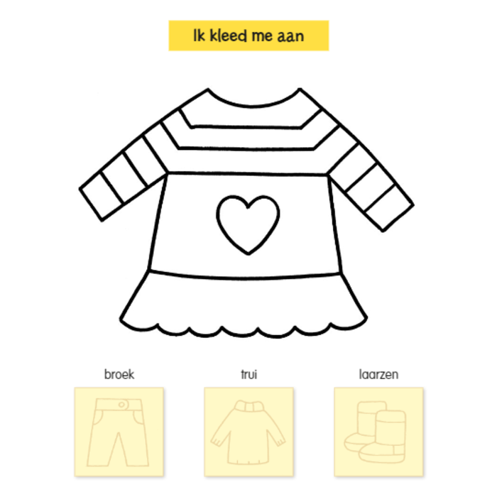 Deltas Stickerpret voor kleine handjes (2-4 jaar) plakken, kleuren, woordjes leren