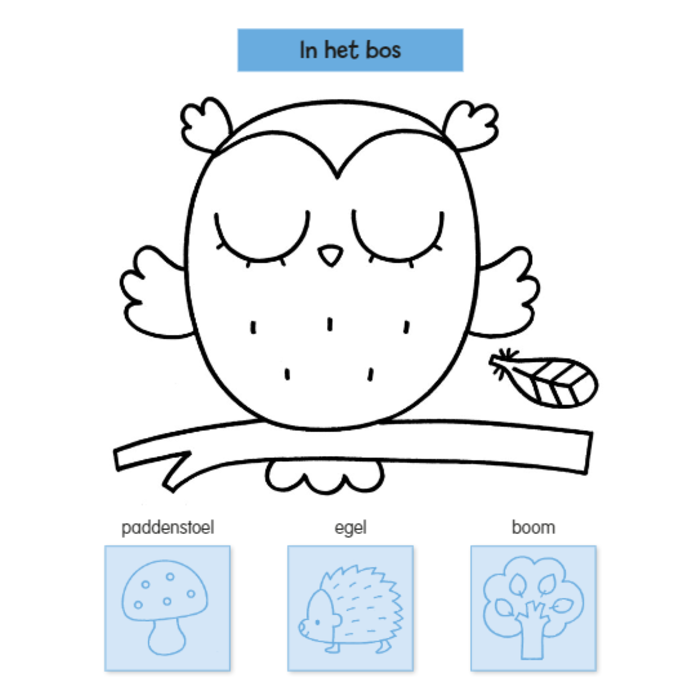 Deltas Stickerpret voor kleine handjes (2-4 jaar) plakken, kleuren, woordjes leren