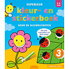 Deltas Superleuk kleur- en stickerboek voor de allerkleinsten (2-4 jaar)