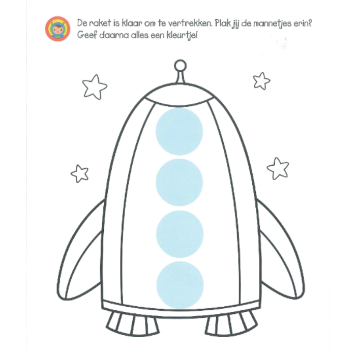 Deltas Superleuk kleur- en stickerboek voor de allerkleinsten (2-4 jaar)