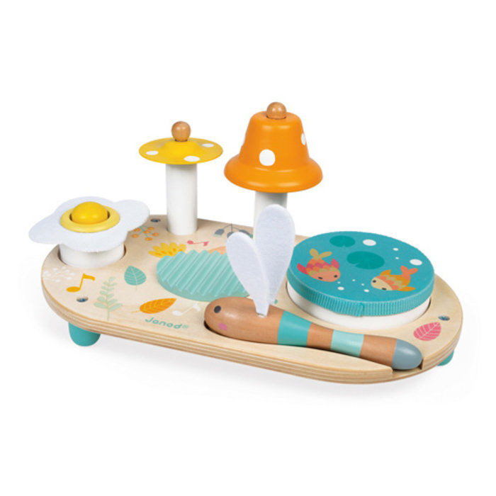 Janod Muziektafel Pure - Houten speelgoed - 3-6 jaar