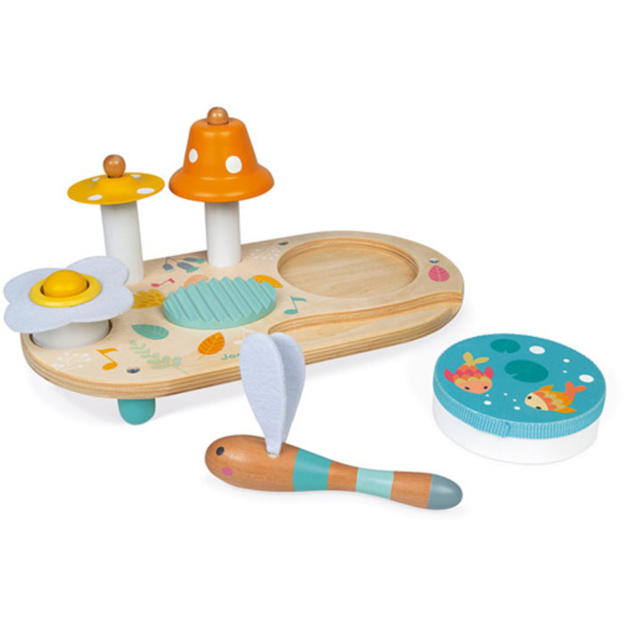 Janod Muziektafel Pure - Houten speelgoed - 3-6 jaar