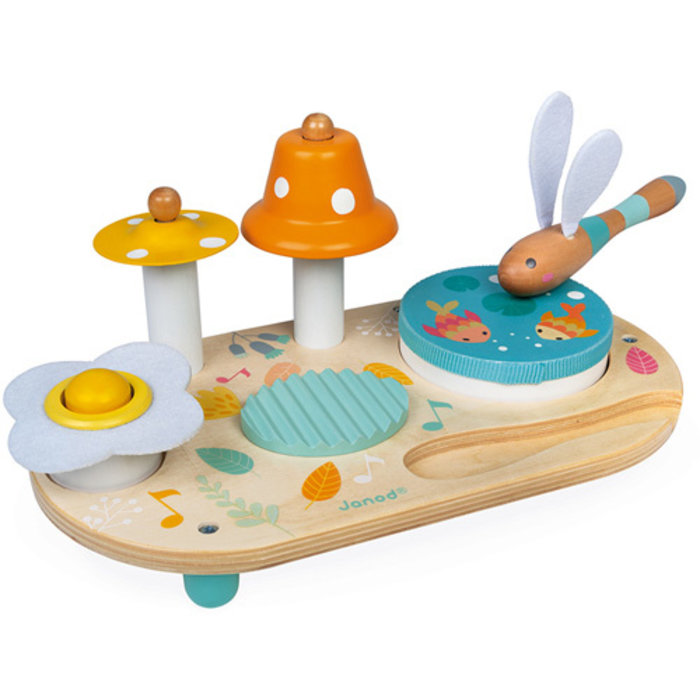 Janod Muziektafel Pure - Houten speelgoed - 3-6 jaar