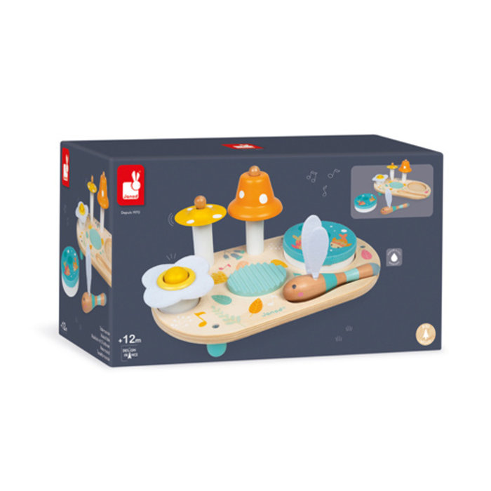 Janod Muziektafel Pure - Houten speelgoed - 3-6 jaar