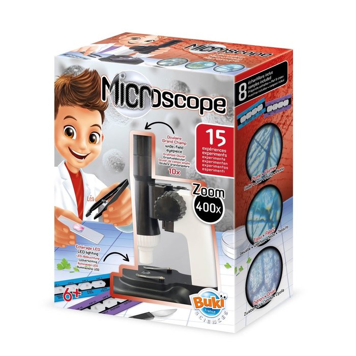 Buki Experimenten met Microscoop met 15 experimenten