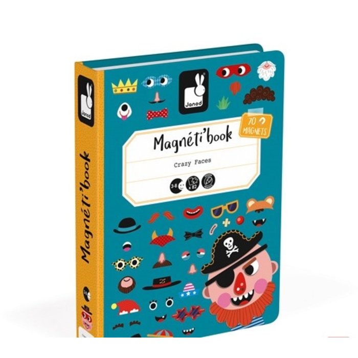 Janod Magnetibook - gekke gezichten jongens