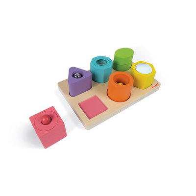 Janod I Wood - vorm en geluid puzzel