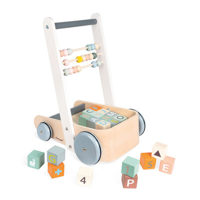 Janod Buggy, Duwkar blokken abc - Sweet Cocoon