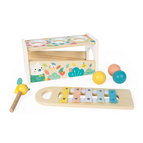 Aan het liegen Betreffende beven Janod, Houten speelgoed - Pure - ballenbaan en xylofoon, op voorraad -  Educatief Speelgoed