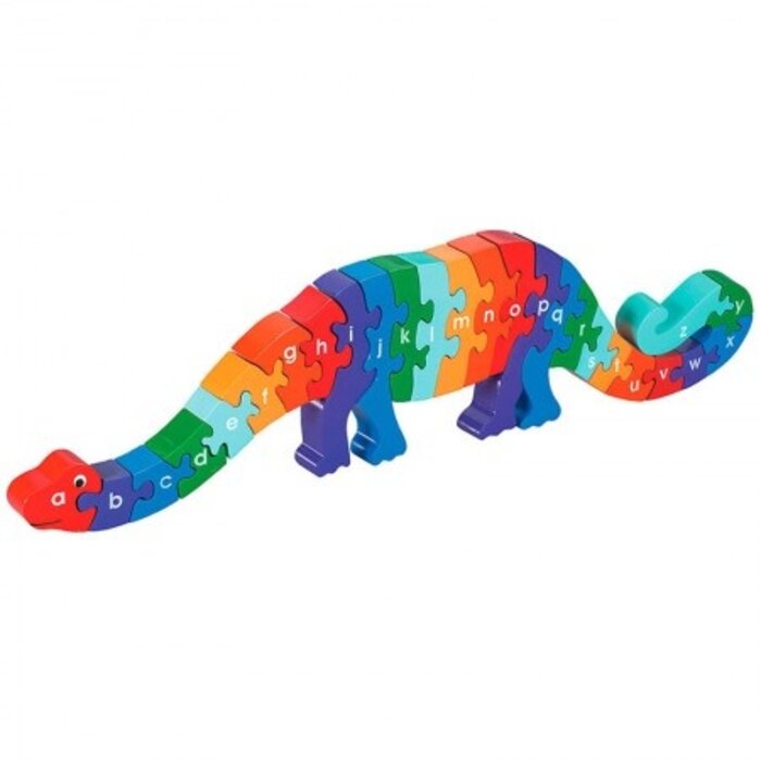 Lanka Kade Alfabet houten puzzel - Dinosaurus Dizzy (26 stuks)