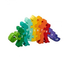 Lanka Kade Cijfer houten puzzel - 1 tot 10 dinosaurus (10 stuks)