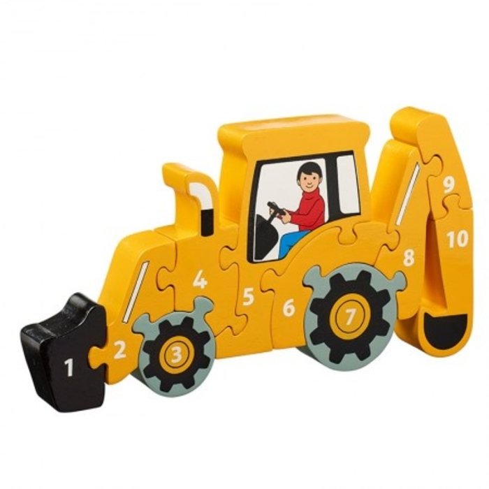 Lanka Kade Cijfer houten puzzel - 1 tot 10 Shovel (10 stuks)