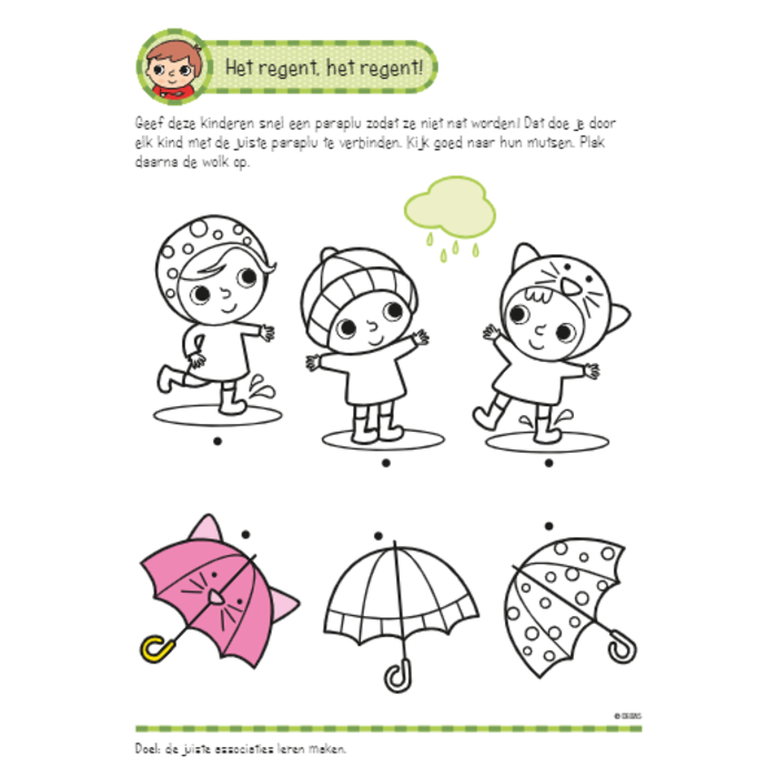 Deltas Oefenboek met stickers - allereerste oefenspelletjes (3-4 jaar)