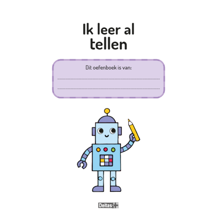 Deltas Oefenboek met stickers - ik leer al tellen (4-5 jaar)