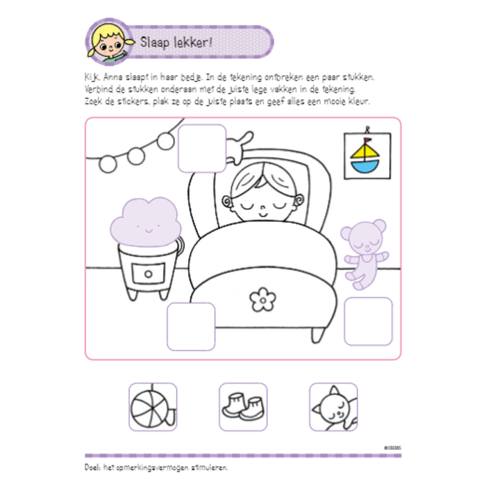 Deltas Oefenboek met stickers - leuke oefenspelletjes (4-5 jaar)