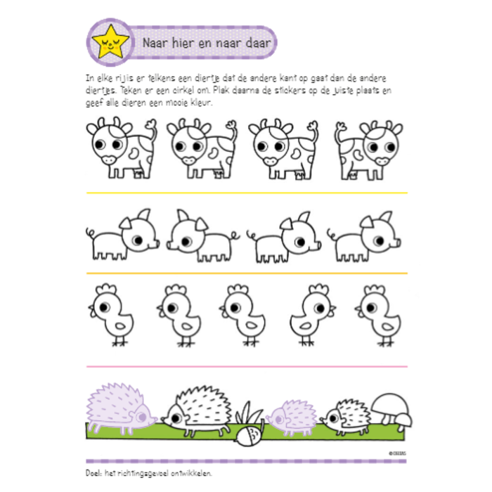 Deltas Oefenboek met stickers - leuke oefenspelletjes (4-5 jaar)
