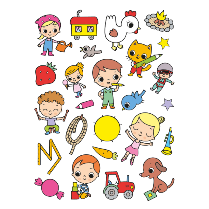 Deltas Oefenboek met stickers - leuke oefenspelletjes (4-5 jaar)