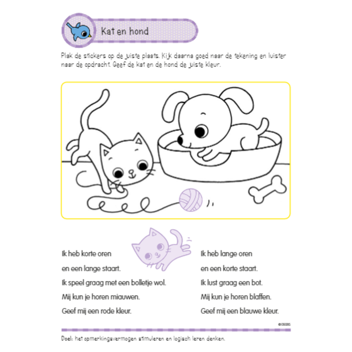 Deltas Oefenboek met stickers - leuke oefenspelletjes (4-5 jaar)