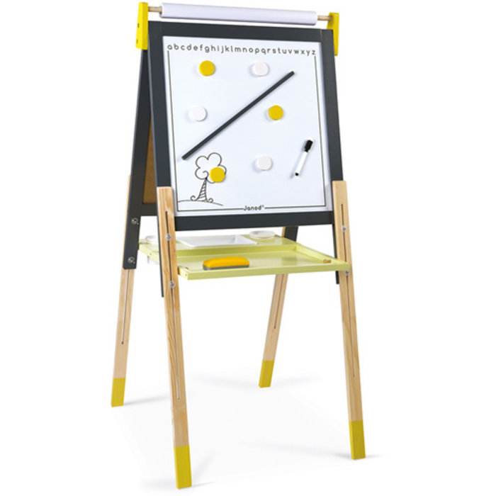 Janod Schoolbord - verstelbaar Grijs/Geel