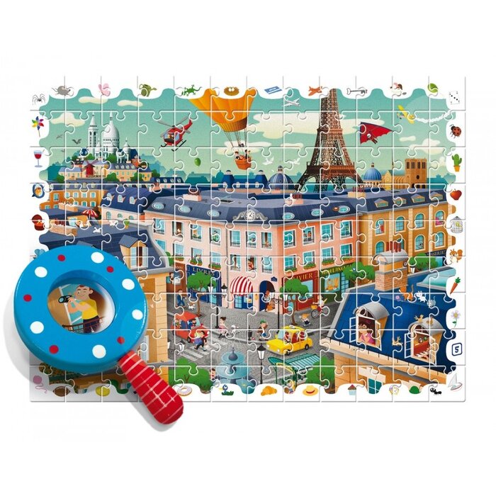 Ludattica Detective puzzel - de Stad (108 stukjes)
