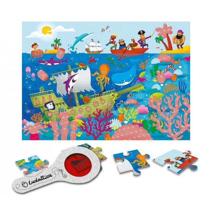 Ludattica Puzzel met geheimen - de Zee (24 stukjes)