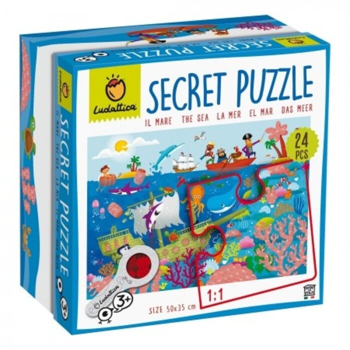 Ludattica Puzzel met geheimen - de Zee (24 stukjes)