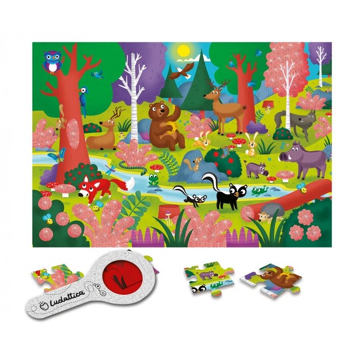 Ludattica Puzzel met geheimen - het Bos (24 stukjes)