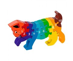 Lanka Kade Cijfer houten puzzel - 1 tot 10 Kat (10 stuks)