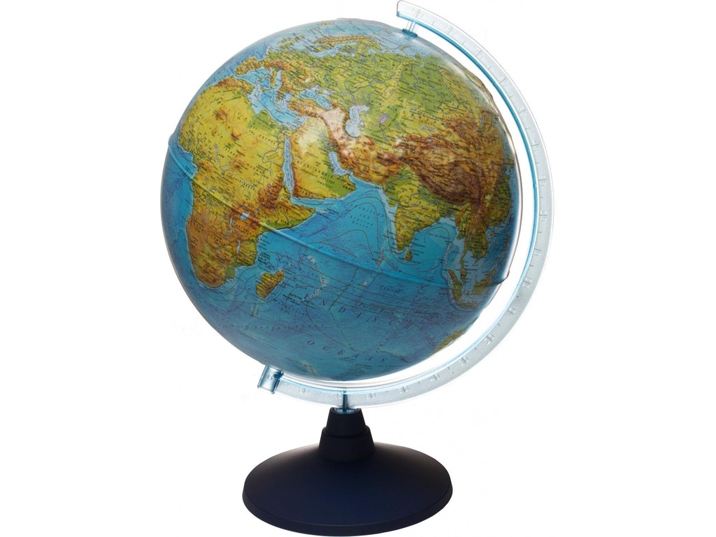 - IQ Globe, wereldbol, 32 cm, reliëf en led Educatief