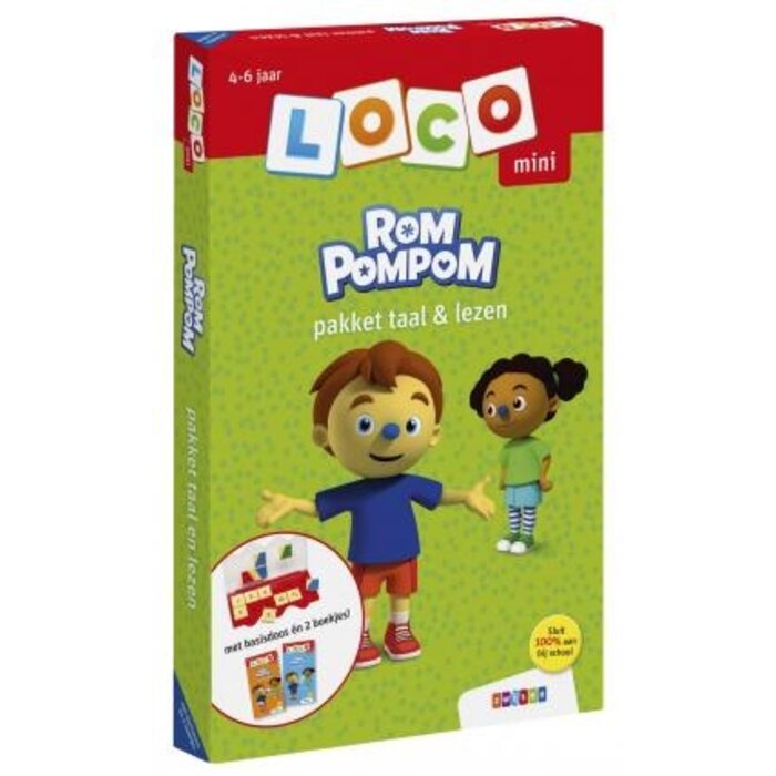 Loco Rompompom pakket taal en lezen (mini) - basisdoos en 2 boekjes