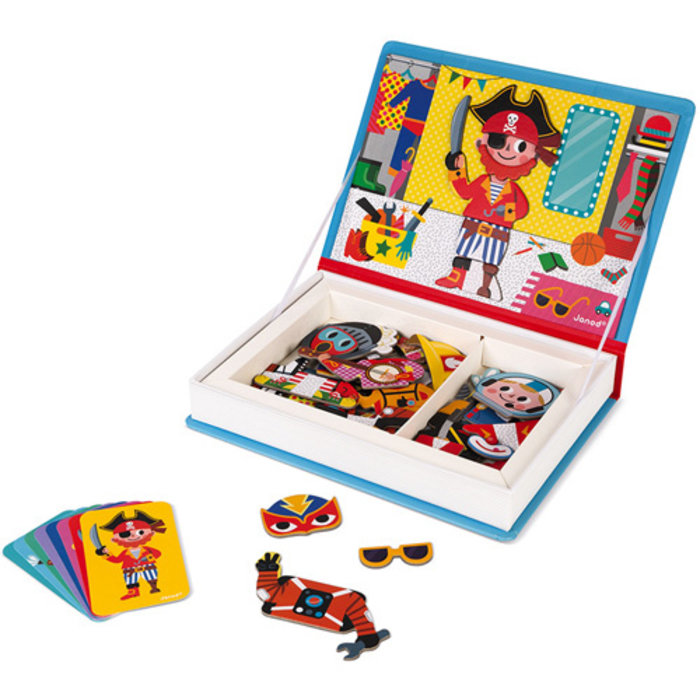 Janod Magnetibook - verkleedfeest jongens