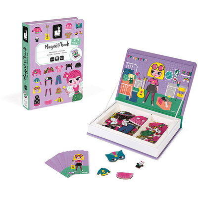 Janod Magnetibook - verkleedfeest meisjes